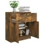 Sideboard aus geräuchertem Eichensperrholz, 60 x 30 x 70 cm von vidaXL, Sideboards - Ref: Foro24-816991, Preis: 70,36 €, Raba...