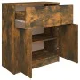 Sideboard aus geräuchertem Eichensperrholz, 60 x 30 x 70 cm von vidaXL, Sideboards - Ref: Foro24-816991, Preis: 70,36 €, Raba...