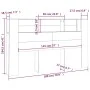 Kopfteilmöbel aus brauner Eiche, 180 x 18,5 x 104,5 cm von vidaXL, Kopf- und Fußteile - Ref: Foro24-817278, Preis: 94,16 €, R...
