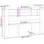 Kopfteilmöbel aus brauner Eiche, 180 x 18,5 x 104,5 cm von vidaXL, Kopf- und Fußteile - Ref: Foro24-817278, Preis: 97,15 €, R...