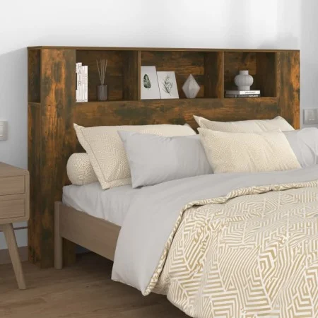 Smoked oak headboard furniture 160x18.5x104.5 cm by vidaXL, Headboards and footboards - Ref: Foro24-817273, Price: 64,67 €, D...