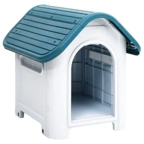 Blaue Hundehütte aus Polypropylen, 59 x 75 x 66 cm von vidaXL, Hundehütten - Ref: Foro24-152225, Preis: 76,01 €, Rabatt: %