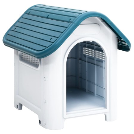Blaue Hundehütte aus Polypropylen, 59 x 75 x 66 cm von vidaXL, Hundehütten - Ref: Foro24-152225, Preis: 74,48 €, Rabatt: %