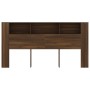 Eichenbrauner Kopfteilschrank 200x18,5x104,5 cm von vidaXL, Kopf- und Fußteile - Ref: Foro24-817281, Preis: 89,76 €, Rabatt: %