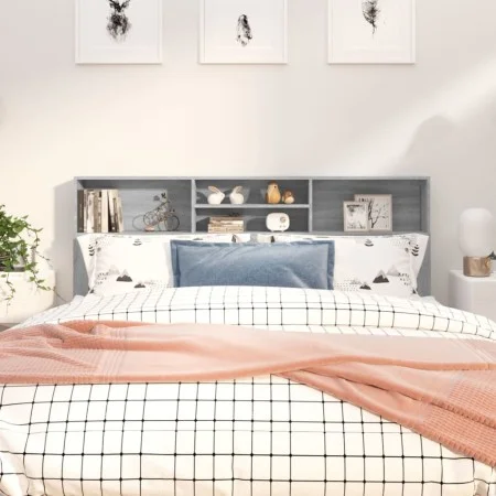 Mueble cabecero gris Sonoma 180x19x103,5 cm de vidaXL, Cabeceros y pies de cama - Ref: Foro24-817256, Precio: 67,65 €, Descue...
