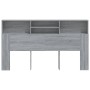 Mueble cabecero gris Sonoma 180x19x103,5 cm de vidaXL, Cabeceros y pies de cama - Ref: Foro24-817256, Precio: 68,40 €, Descue...