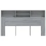 Mueble cabecero gris Sonoma 180x19x103,5 cm de vidaXL, Cabeceros y pies de cama - Ref: Foro24-817256, Precio: 67,65 €, Descue...
