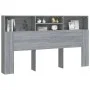 Mueble cabecero gris Sonoma 180x19x103,5 cm de vidaXL, Cabeceros y pies de cama - Ref: Foro24-817256, Precio: 67,65 €, Descue...