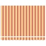 Toldo retráctil aluminio y tela blanco y amarillo 3x2,5 m