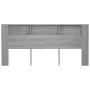 Möbel mit Kopfteil in Sonoma-Grau, 220 x 18,5 x 104,5 cm von vidaXL, Kopf- und Fußteile - Ref: Foro24-817283, Preis: 74,50 €,...