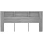 Mueble cabecero color gris Sonoma 220x18,5x104,5 cm de vidaXL, Cabeceros y pies de cama - Ref: Foro24-817283, Precio: 75,06 €...