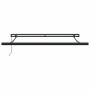 Toldo retráctil aluminio y tela amarillo y blanco 3,5x2,5 m