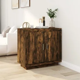 Smoked oak plywood sideboard 80x40x75 cm by vidaXL, Sideboards - Ref: Foro24-817234, Price: 79,74 €, Discount: %
