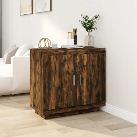 Sideboard aus geräuchertem Eichensperrholz, 80 x 40 x 75 cm von vidaXL, Sideboards - Ref: Foro24-817234, Preis: 79,74 €, Raba...
