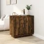 Sideboard aus geräuchertem Eichensperrholz, 80 x 40 x 75 cm von vidaXL, Sideboards - Ref: Foro24-817234, Preis: 79,74 €, Raba...