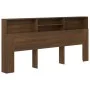 Eichenbrauner Kopfteilschrank 220x19x103,5 cm von vidaXL, Kopf- und Fußteile - Ref: Foro24-817263, Preis: 83,30 €, Rabatt: %