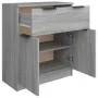 Sonoma grau Sperrholz Anrichte 60x30x70 cm von vidaXL, Sideboards - Ref: Foro24-816992, Preis: 66,83 €, Rabatt: %