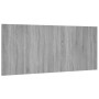 Bettkopfteil aus grauem Sonoma-Sperrholz, 200 x 1,5 x 80 cm von vidaXL, Kopf- und Fußteile - Ref: Foro24-816977, Preis: 60,25...