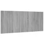 Cabecero de cama madera contrachapada gris Sonoma 200x1,5x80 cm de vidaXL, Cabeceros y pies de cama - Ref: Foro24-816977, Pre...