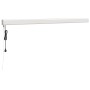 Toldo retráctil aluminio y tela azul y blanco 4x3 m