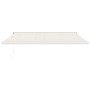 Toldo retráctil aluminio y tela color crema 4x3 m