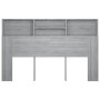 Mueble cabecero color gris Sonoma 160x19x103,5 cm de vidaXL, Cabeceros y pies de cama - Ref: Foro24-817253, Precio: 67,87 €, ...