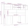 Möbel mit Kopfteil in Sonoma-Grau, 160 x 19 x 103,5 cm von vidaXL, Kopf- und Fußteile - Ref: Foro24-817253, Preis: 66,71 €, R...