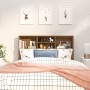 Oak brown headboard furniture 120x19x103.5 cm by vidaXL, Headboards and footboards - Ref: Foro24-817248, Price: 62,93 €, Disc...