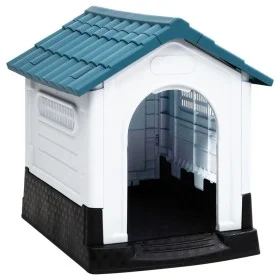 Blaue Hundehütte aus Polypropylen, 57 x 68 x 66 cm von vidaXL, Hundehütten - Ref: Foro24-152227, Preis: 83,60 €, Rabatt: %