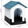 Blaue Hundehütte aus Polypropylen, 57 x 68 x 66 cm von vidaXL, Hundehütten - Ref: Foro24-152227, Preis: 83,60 €, Rabatt: %