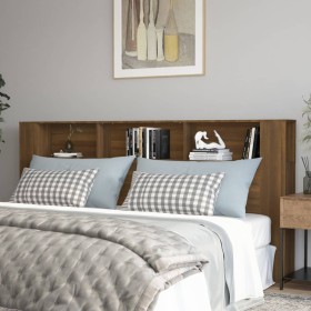 Brown oak headboard furniture 220x18.5x104.5 cm by vidaXL, Headboards and footboards - Ref: Foro24-817284, Price: 77,42 €, Di...