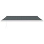 Toldo retráctil aluminio y tela gris antracita 4x3 m