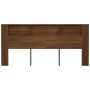 Kopfteilmöbel aus brauner Eiche, 220 x 18,5 x 104,5 cm von vidaXL, Kopf- und Fußteile - Ref: Foro24-817284, Preis: 77,32 €, R...