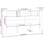 Kopfteilmöbel aus brauner Eiche, 220 x 18,5 x 104,5 cm von vidaXL, Kopf- und Fußteile - Ref: Foro24-817284, Preis: 77,32 €, R...