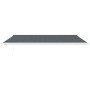 Toldo retráctil aluminio y tela gris antracita 4,5x3 m
