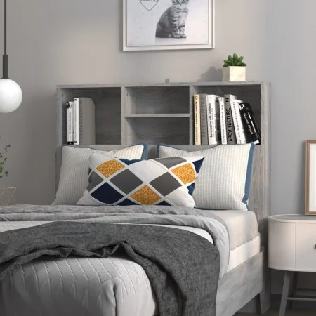 Möbel mit Kopfteil in Sonoma-Grau, 100 x 19 x 103,5 cm von vidaXL, Kopf- und Fußteile - Ref: Foro24-817244, Preis: 45,87 €, R...