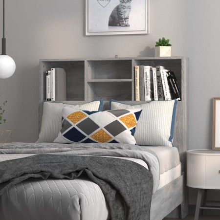 Mueble cabecero gris Sonoma 100x19x103,5 cm de vidaXL, Cabeceros y pies de cama - Ref: Foro24-817244, Precio: 46,86 €, Descue...