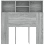 Mueble cabecero gris Sonoma 100x19x103,5 cm de vidaXL, Cabeceros y pies de cama - Ref: Foro24-817244, Precio: 46,86 €, Descue...