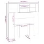 Möbel mit Kopfteil in Sonoma-Grau, 100 x 19 x 103,5 cm von vidaXL, Kopf- und Fußteile - Ref: Foro24-817244, Preis: 45,87 €, R...