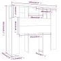 Mueble cabecero gris Sonoma 120x18,5x102,5 cm de vidaXL, Cabeceros y pies de cama - Ref: Foro24-817268, Precio: 56,02 €, Desc...