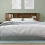Smoked oak headboard cabinet 200x18.5x104.5 cm by vidaXL, Headboards and footboards - Ref: Foro24-817279, Price: 86,14 €, Dis...