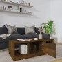 Smoked oak engineered wood coffee table 102x50x36 cm by vidaXL, Coffee table - Ref: Foro24-817078, Price: 62,77 €, Discount: %