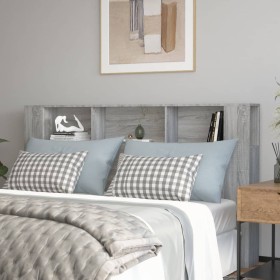 Mueble cabecero gris Sonoma 180x18,5x104,5 cm de vidaXL, Cabeceros y pies de cama - Ref: Foro24-817277, Precio: 79,18 €, Desc...