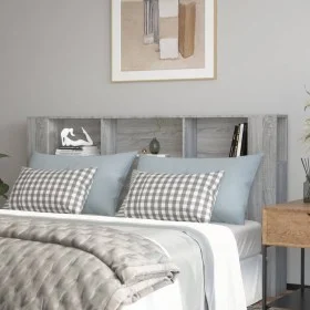 Mueble cabecero gris Sonoma 180x18,5x104,5 cm de vidaXL, Cabeceros y pies de cama - Ref: Foro24-817277, Precio: 78,13 €, Desc...