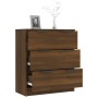 Brown oak plywood sideboard 60x30x70 cm by vidaXL, Sideboards - Ref: Foro24-816987, Price: 87,37 €, Discount: %