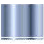 Toldo retráctil aluminio y tela azul y blanco 4x3 m