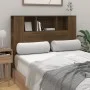 Mueble cabecero color roble marrón 120x18,5x102,5 cm de vidaXL, Cabeceros y pies de cama - Ref: Foro24-817269, Precio: 47,96 ...