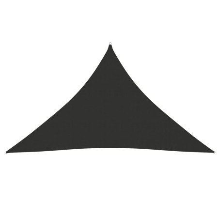 Toldo de vela triangular tela Oxford gris antracita 5x5x6 m