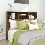 Mueble cabecero color roble ahumado 140x19x103,5 cm de vidaXL, Cabeceros y pies de cama - Ref: Foro24-817249, Precio: 57,85 €...