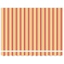 Toldo retráctil aluminio y tela amarillo y blanco 3,5x2,5 m